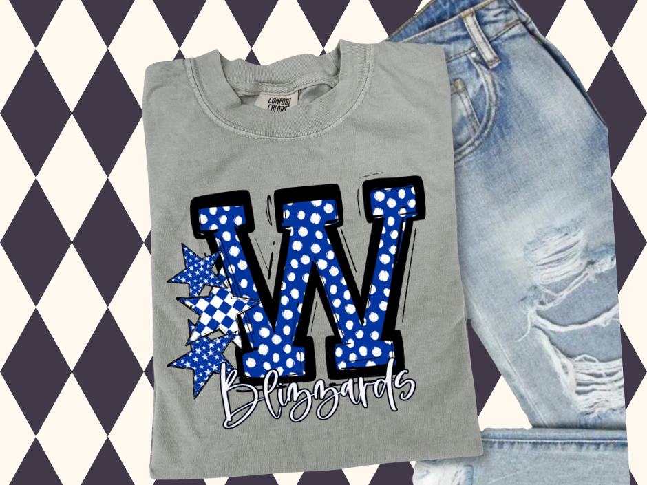 So Sporty Letter with Stars T-Shirt • Sweatshirt | Any Team • Any Color