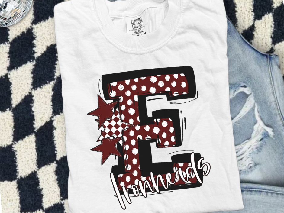 So Sporty Letter with Stars T-Shirt • Sweatshirt | Any Team • Any Color