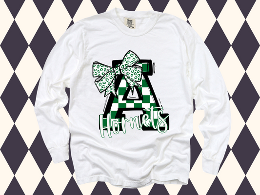 So Sporty Big Letter with Bow T-Shirt • Sweatshirt | Any Team • Any Color