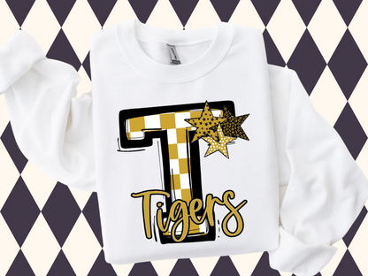 So Sporty Letter with Stars T-Shirt • Sweatshirt | Any Team • Any Color