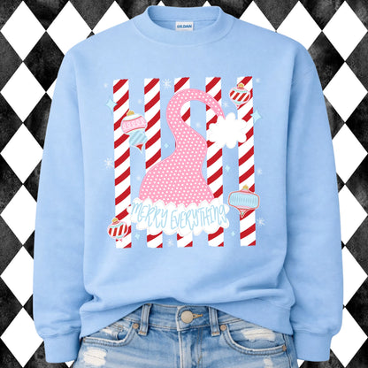 Merry Everything sweatshirt - Light Blue