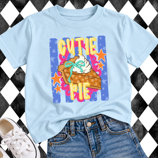 Cutie Pie kids t-shirt - Light Blue