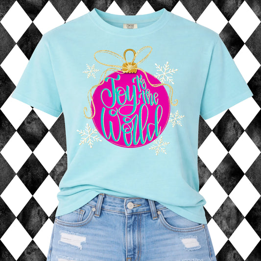 Joy to the World t-shirt - Comfort Colors Chalky Mint