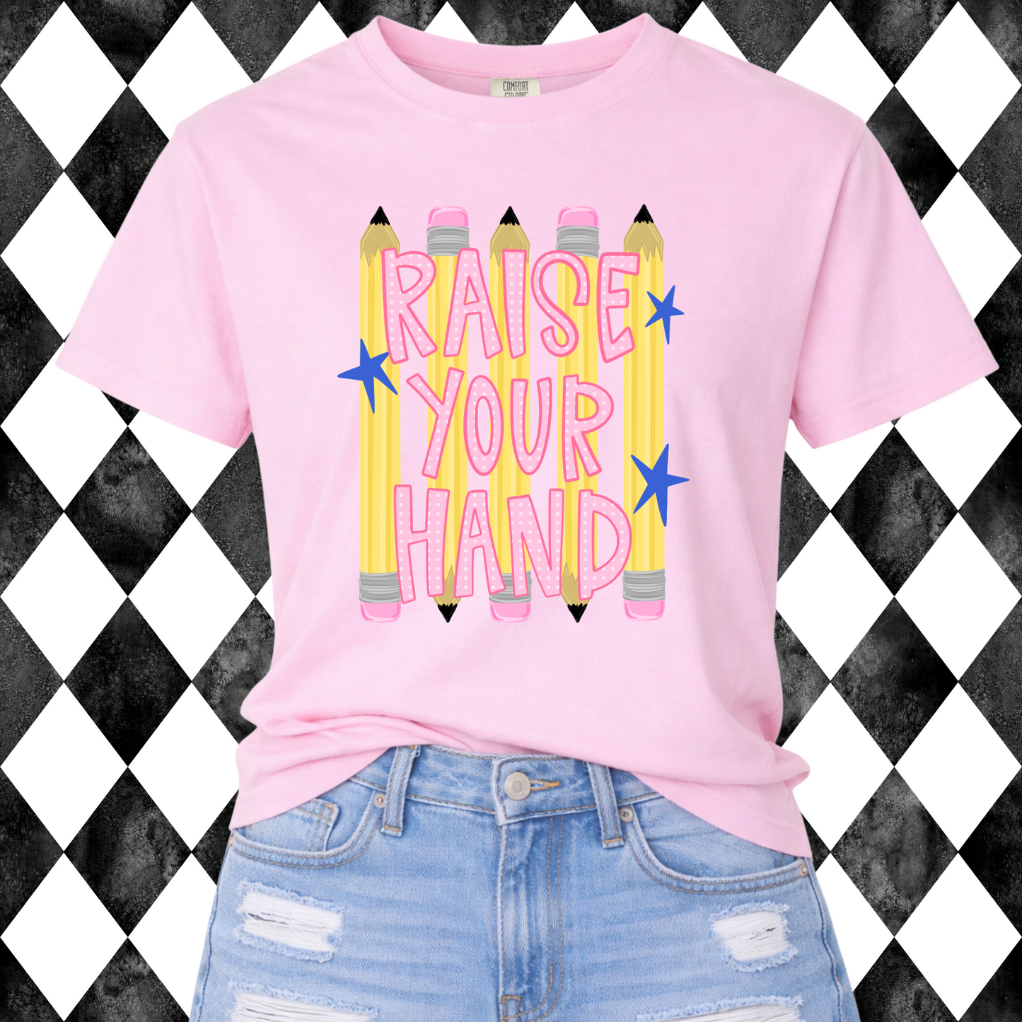 Raise Your Hand Pencil Graphic Tee
