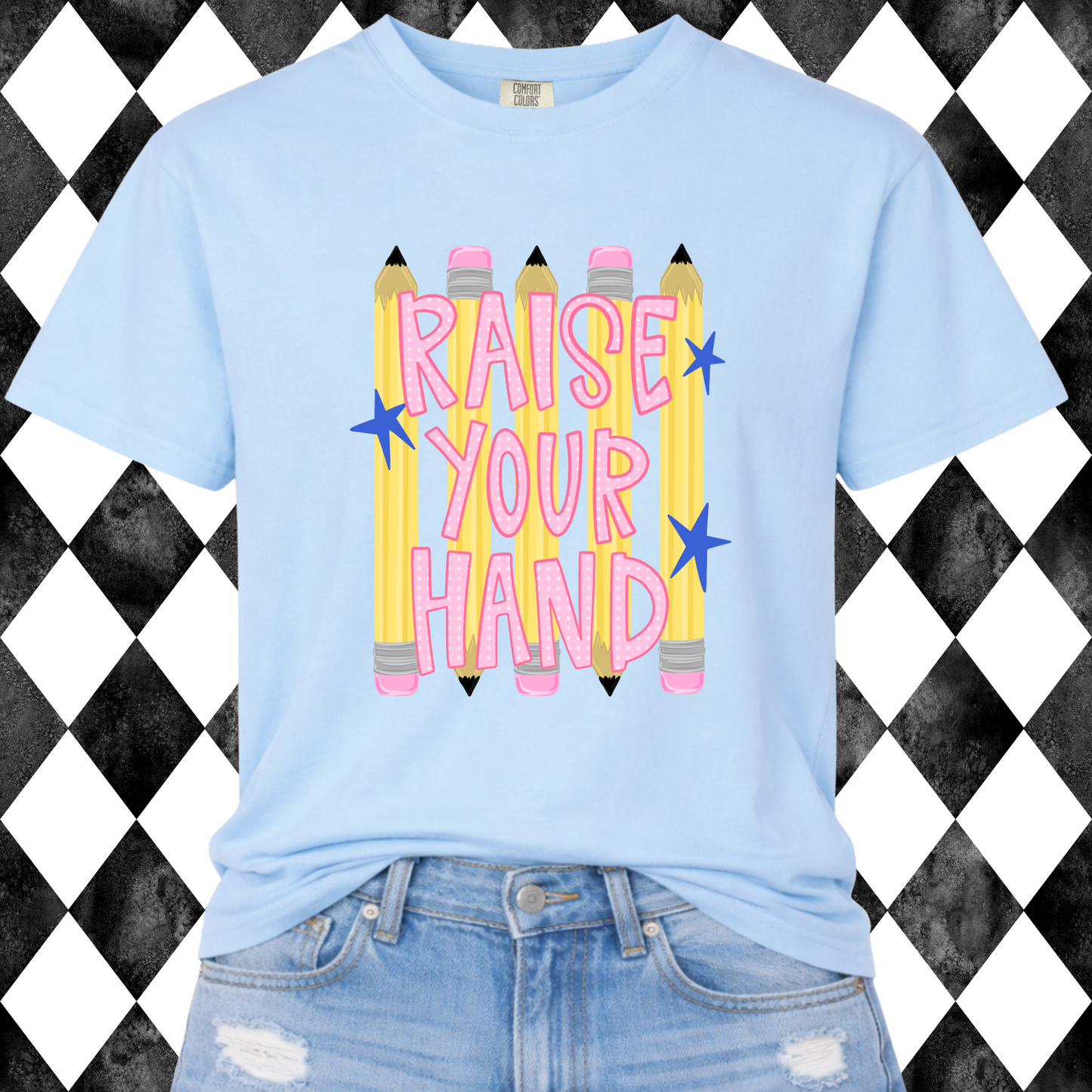 Raise Your Hand Pencil Graphic Tee