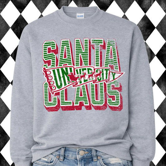 Santa Claus University sweatshirt - Sport Grey